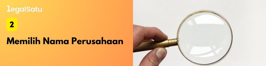 2. Memilih Nama Perusahaan